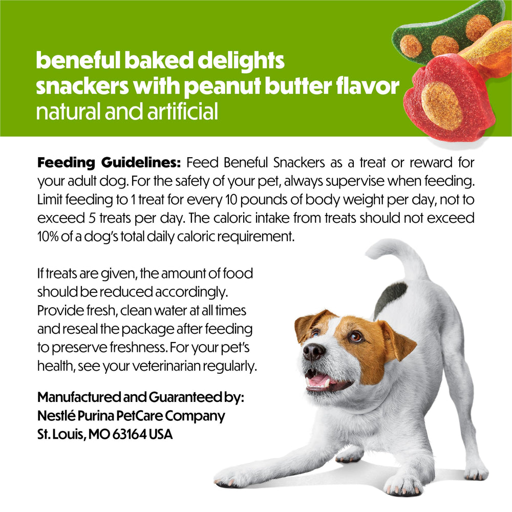 Beneful Baked Delights Snackers pomme-carotte-pois, ingrédients naturels qui plaisent