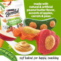 Beneful Baked Delights Snackers texture croustillante visible, pour une expérience croquante