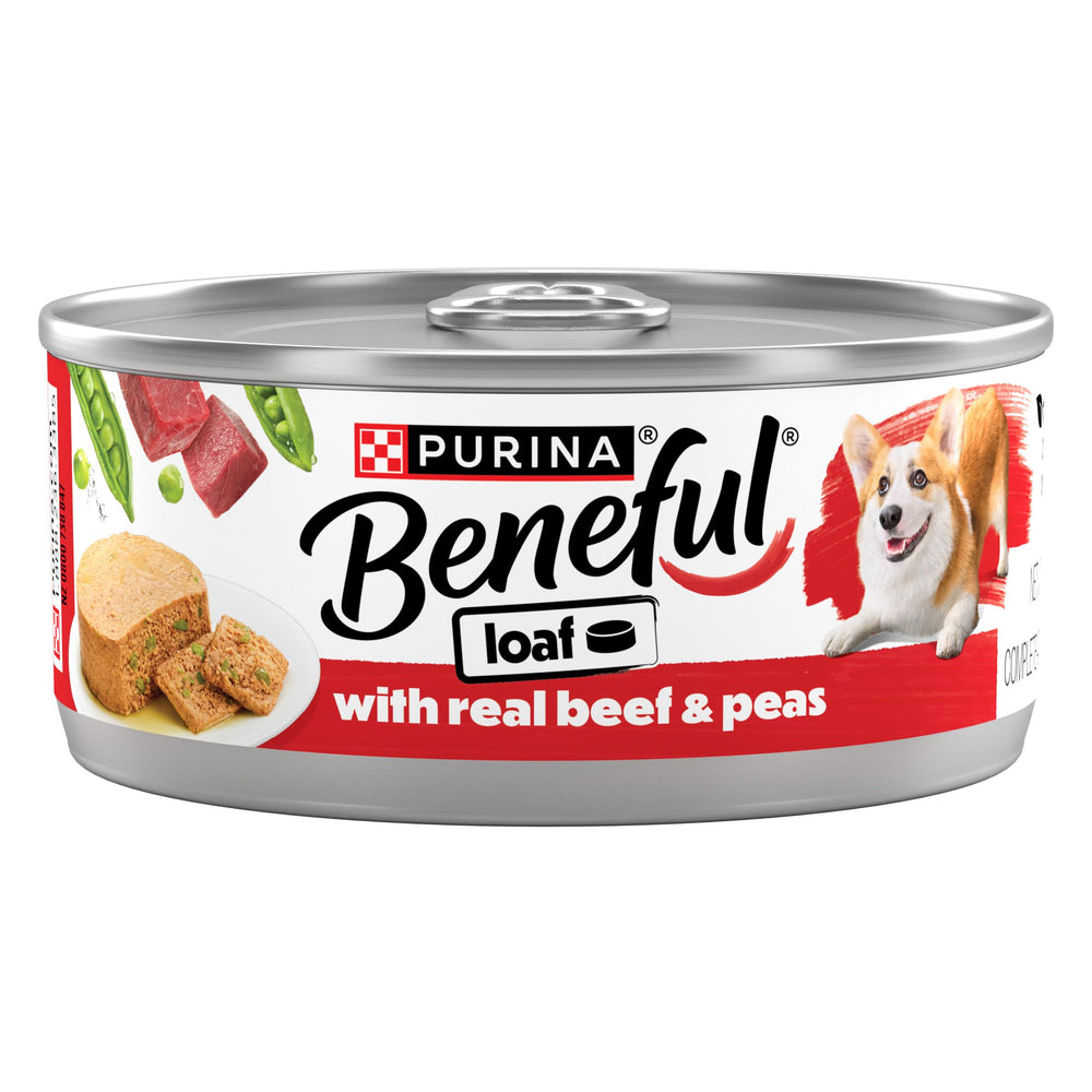 Beneful boeuf et pois en boîte – lot de 12, pratique pour les repas quotidiens.