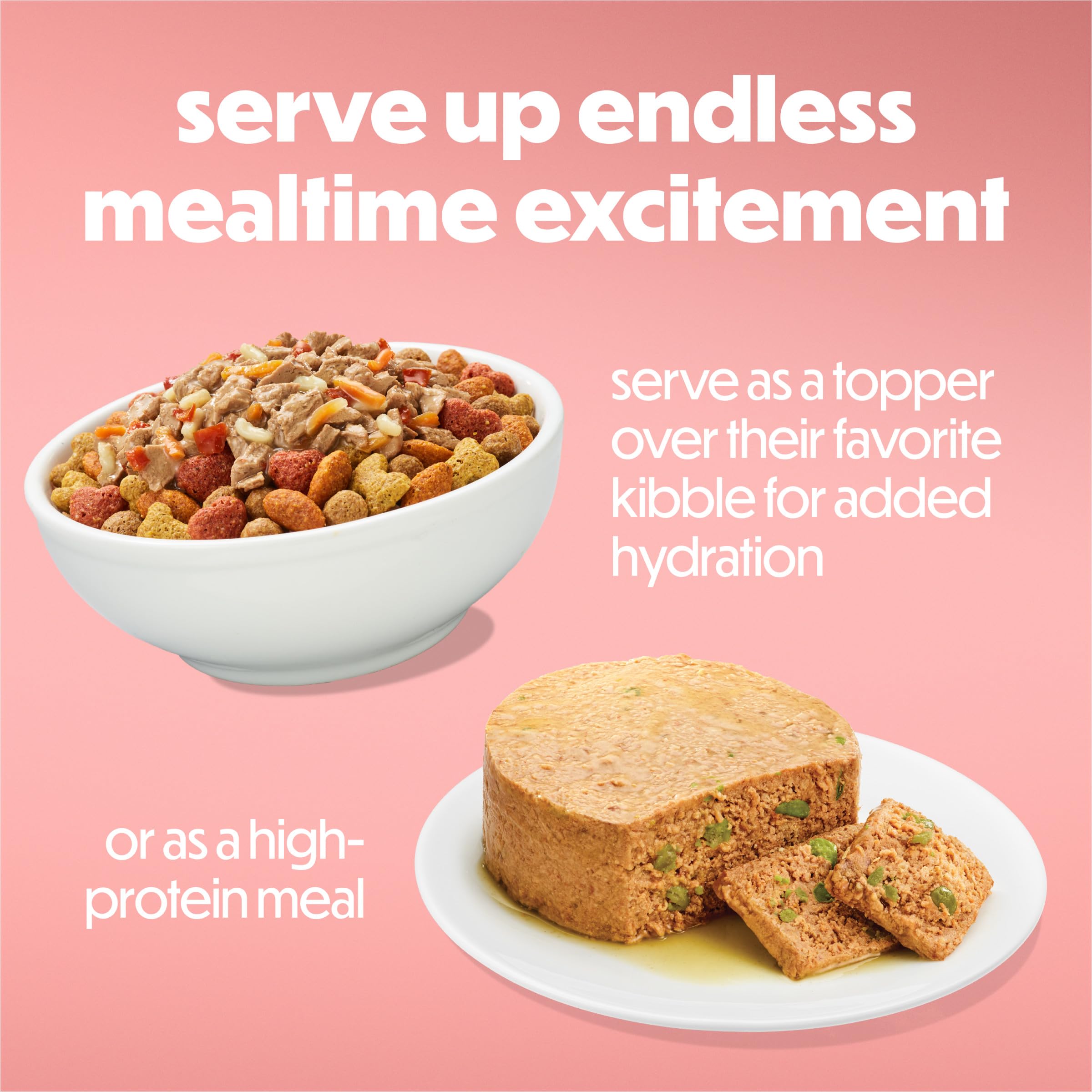 Hydratation supplémentaire avec le pâté humide Beneful lors du repas.
