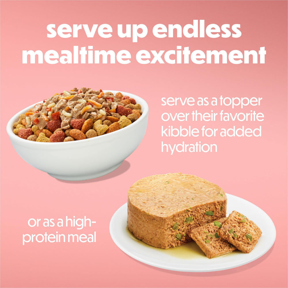 Hydratation supplémentaire avec le pâté humide Beneful lors du repas.
