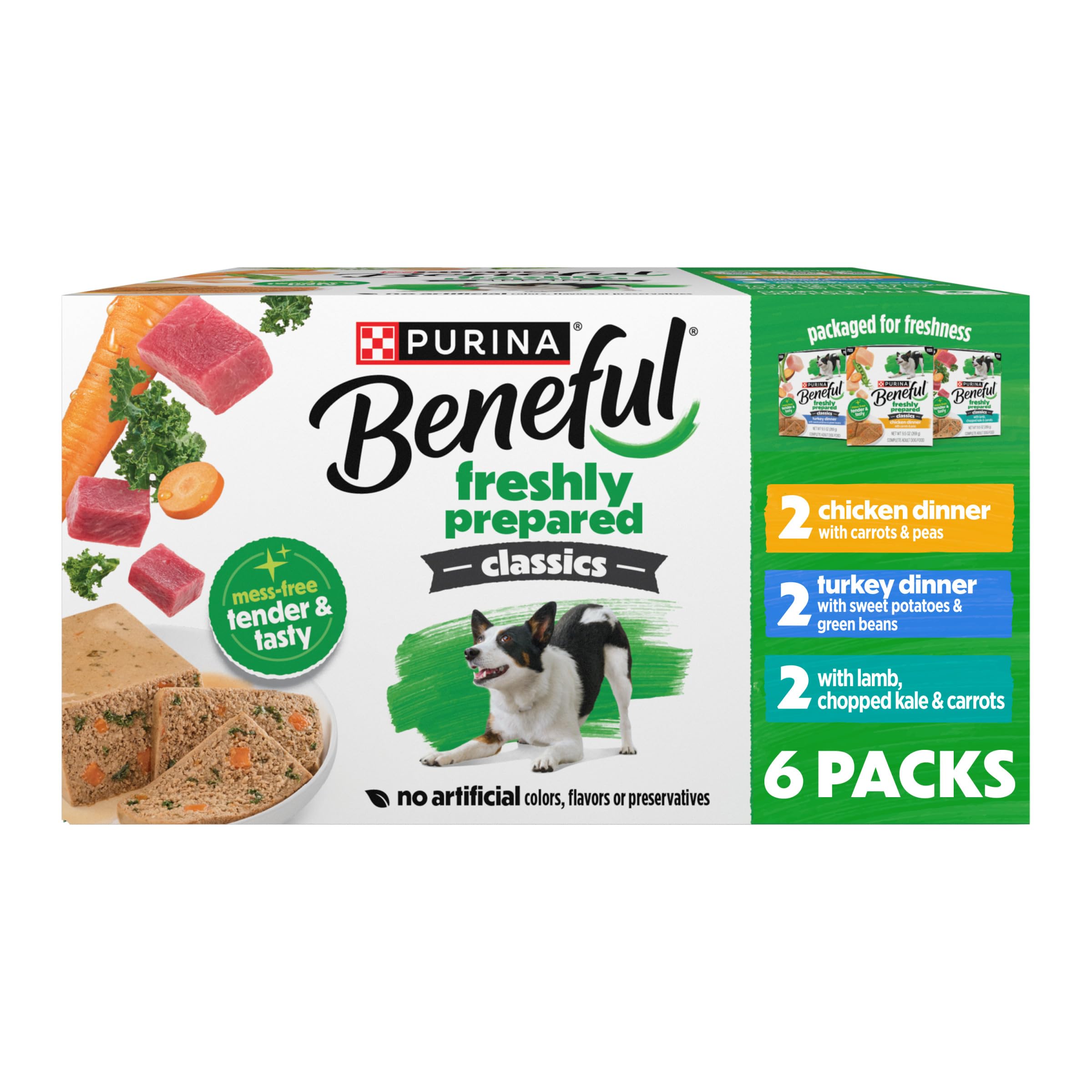Beneful Freshly Prepared Classics poulet dîner, repas principal savoureux pour chien.