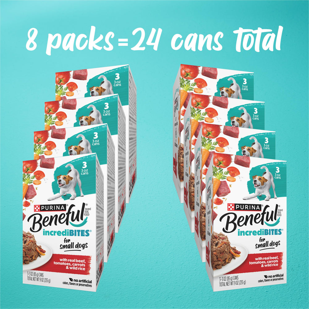 Purina Beneful IncrediBites, boeuf-reel : morceaux réels pour muscles et énergie.
