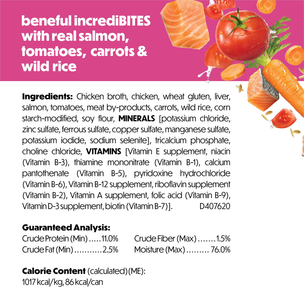 Beneful Incredibites portion 3 oz pratique pour petites rations.