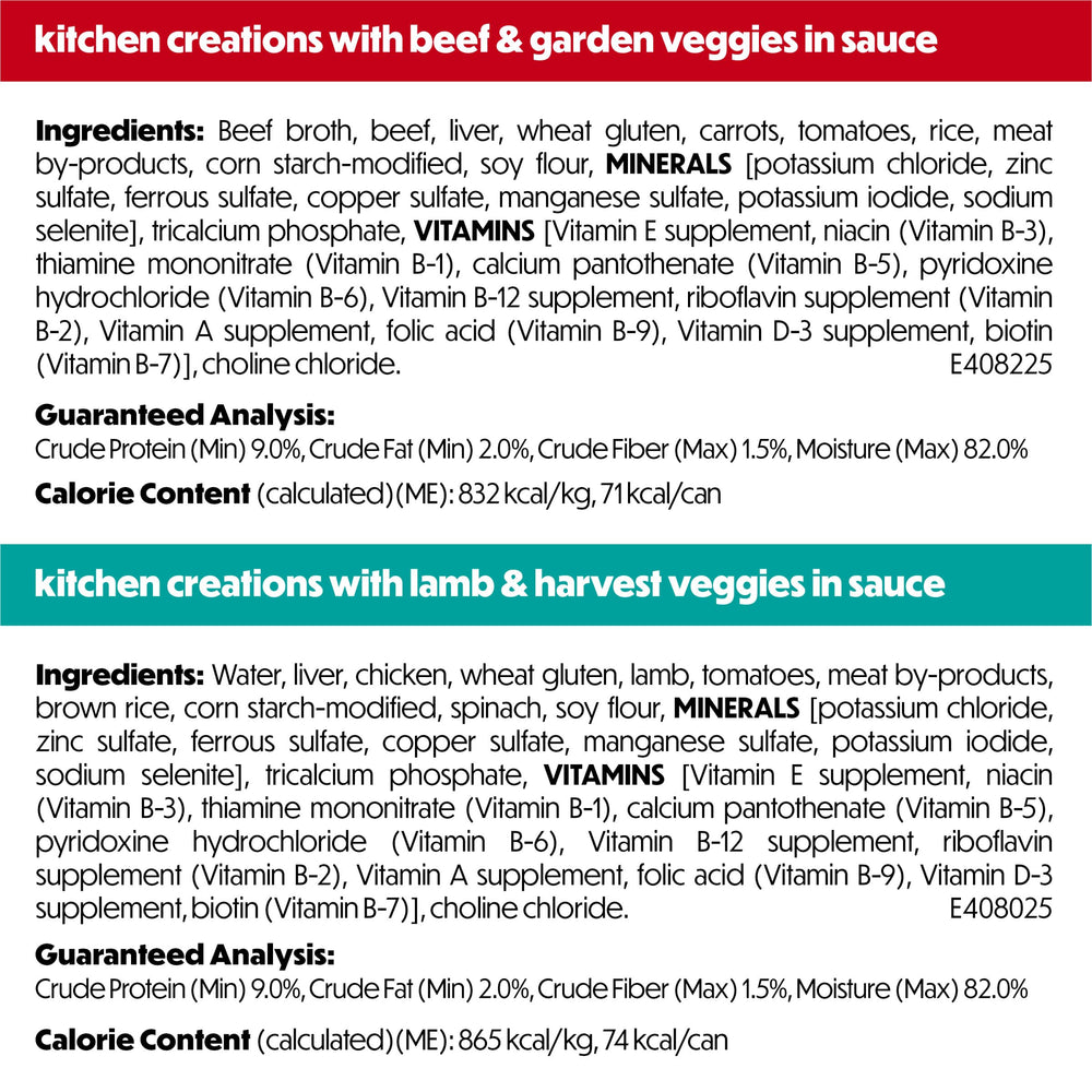 Beneful légumes et céréales visibles, ingrédients réels dans chaque boîte.