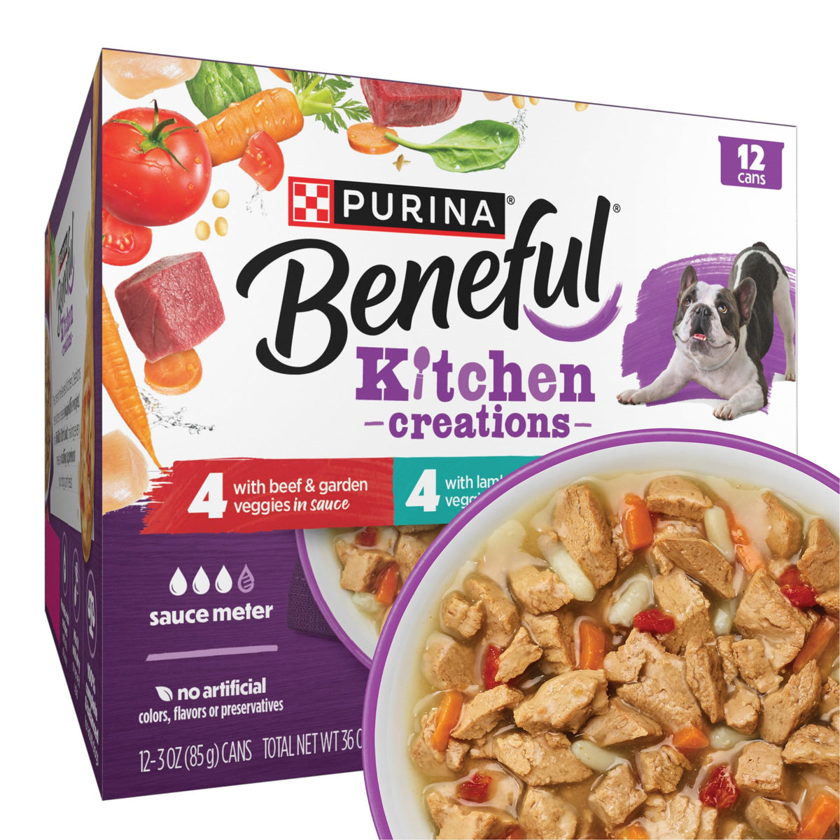 Beneful Medleys boîtes Tuscan 3 oz, repas savoureux pour chien.