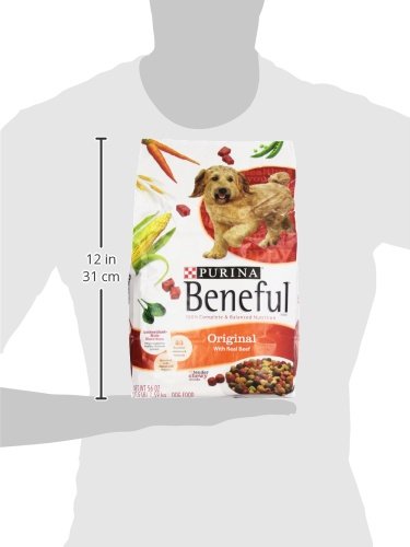 Sac Beneful Original avec boeuf réel, pratique pour les repas quotidiens.