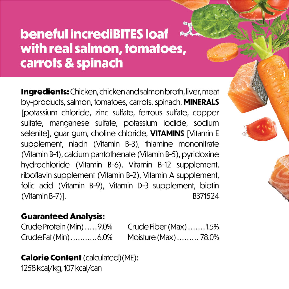 Saumon réel et légumes dans l’alimentation Beneful.
