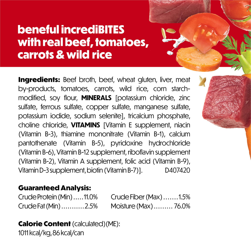 Beneful Protéine Haute: Soutien Musculaire avec Gravy 3oz.