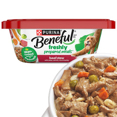 Beneful ragoût de bœuf en pot 10 oz avec petits pois, repas savoureux.