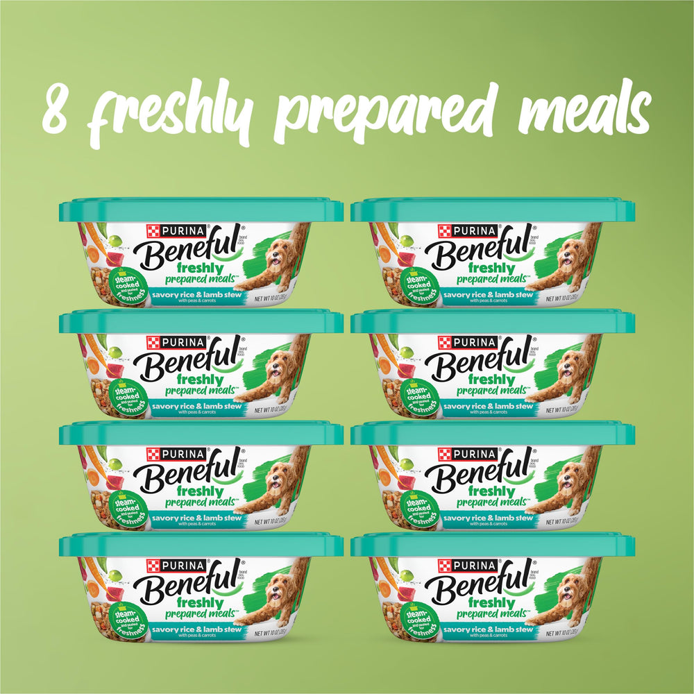 Beneful ragout d'agneau et légumes, texture moelleuse en repas humide.