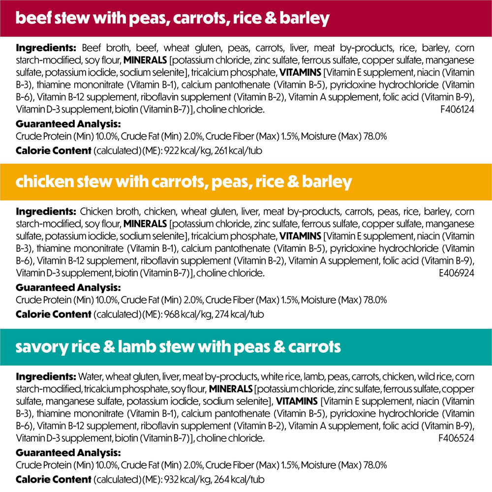 Beneful repas frais boeuf, tub 10 oz, option protéinée pour chien.