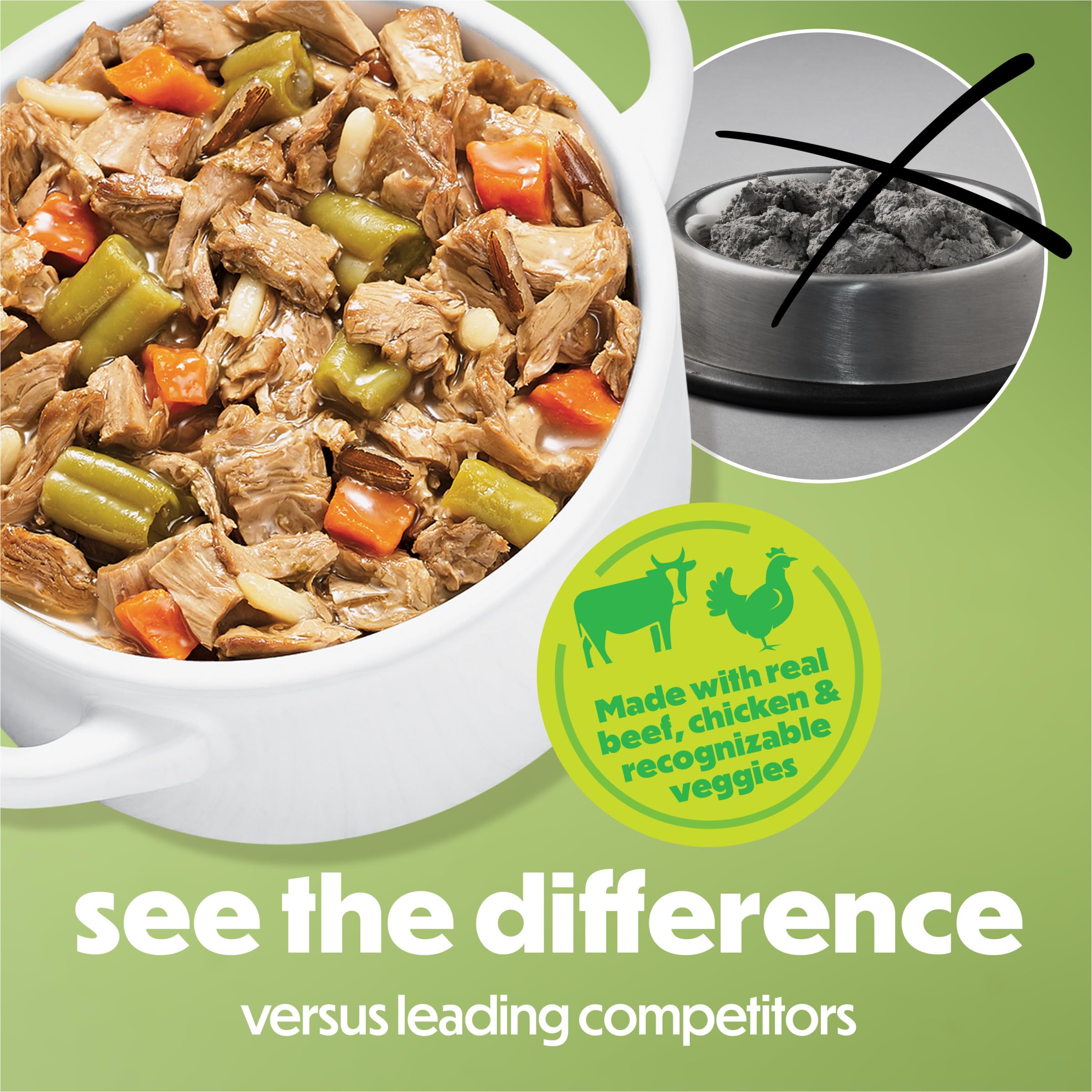 Pot Beneful Purina avec sauce onctueuse, idéal comme repas principal.