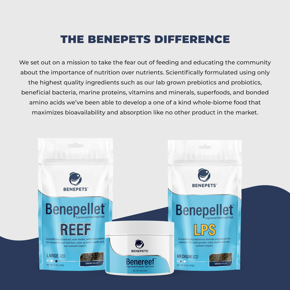Benepets Benereef – fabrication américaine garantissant qualité et fraîcheur.