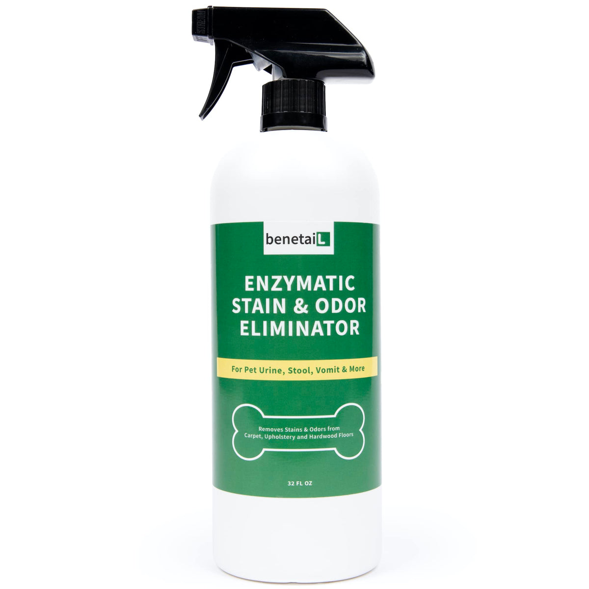 Benetail spray enzymatique sur taches et odeurs, efficacité prouvée pour surfaces domestiques