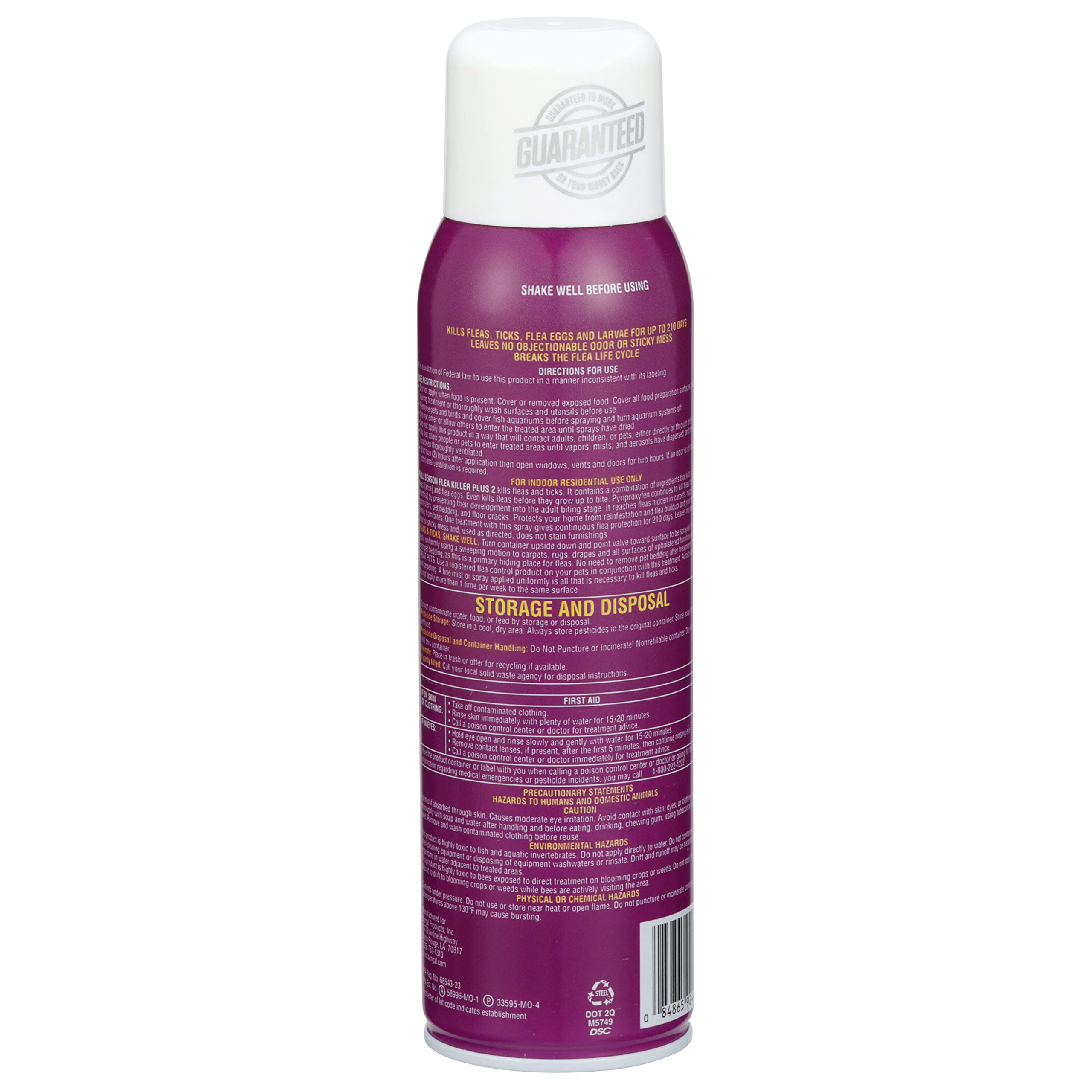 Bengal Sumithrine 0,3% et Tetraméthrine 0,4% – action rapide contre les puces.