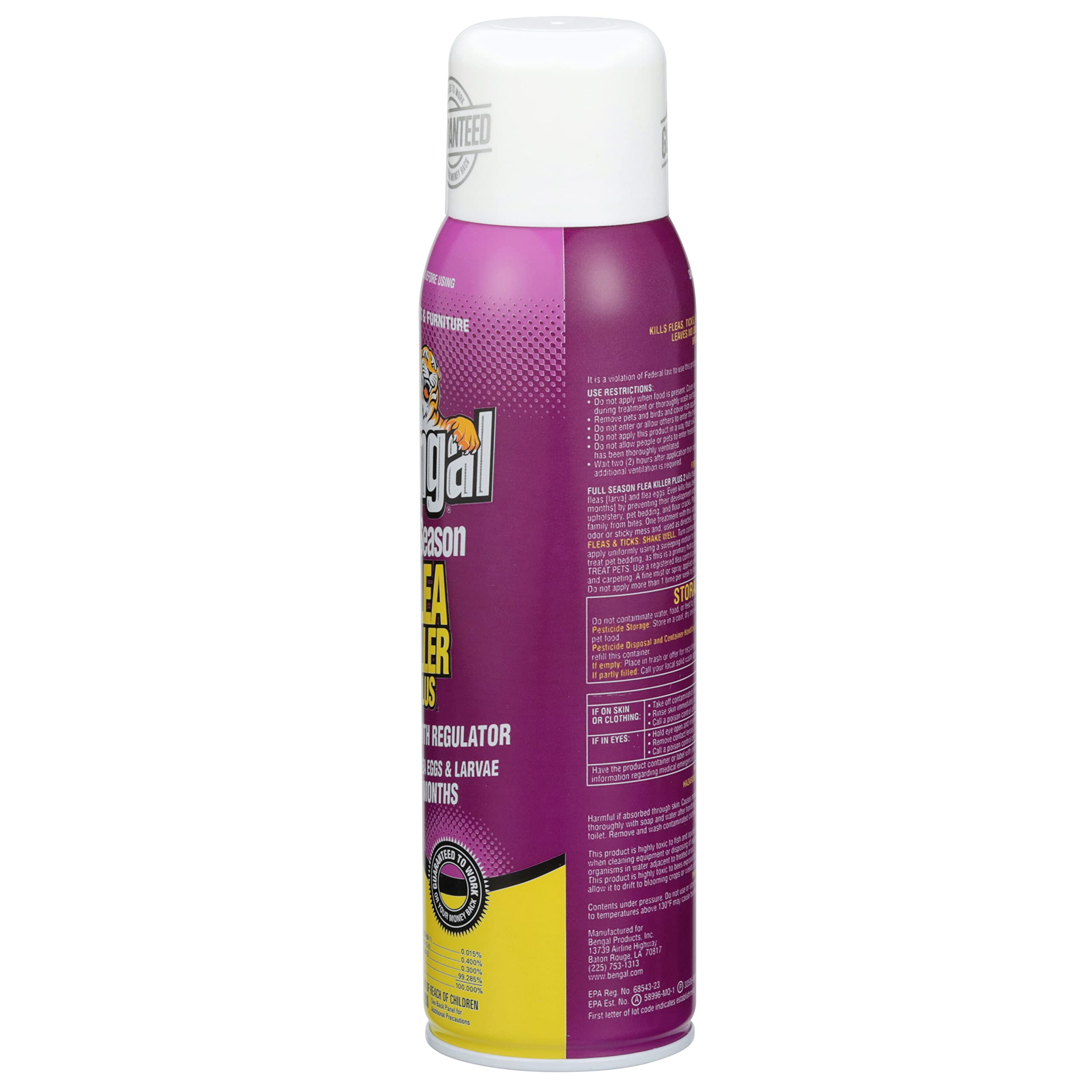 Bengal spray en position inverse ou verticale pour zones difficiles d’accès.