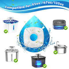 Filtre Bengor de remplacement pour fontaine chat 95oz, filtration efficace des impuretés.