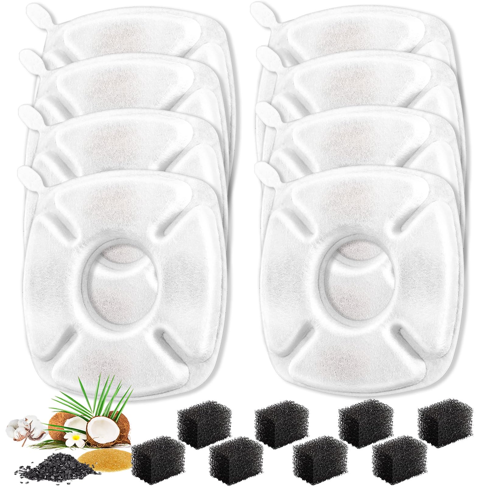 Filtres Bengor compatibles fontaine chat 67oz-95oz-135oz, hydratation pratique.