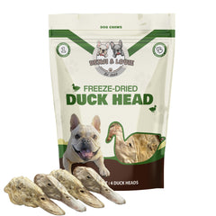 Benji & Louie tête de canard entier séchée pour chien.