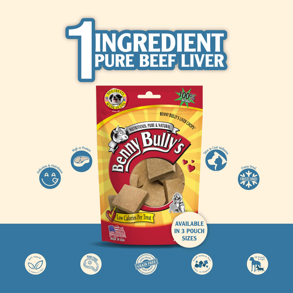 Energie naturelle Benny Bullys Foie Boeuf Lyophilise – idéal lors d'activités.