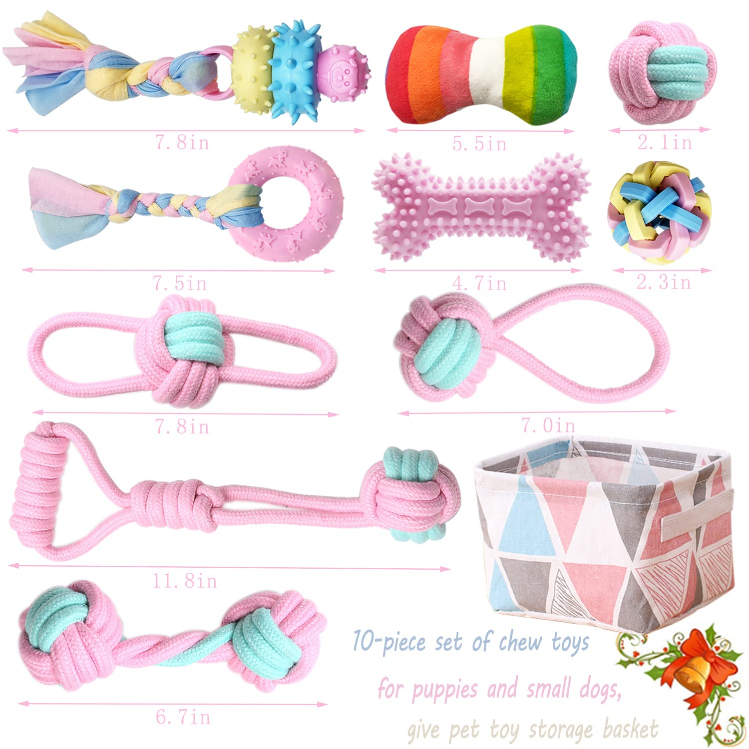 BENSEAO panier rangement jouets pour chiots, range facilement tous les jouets.