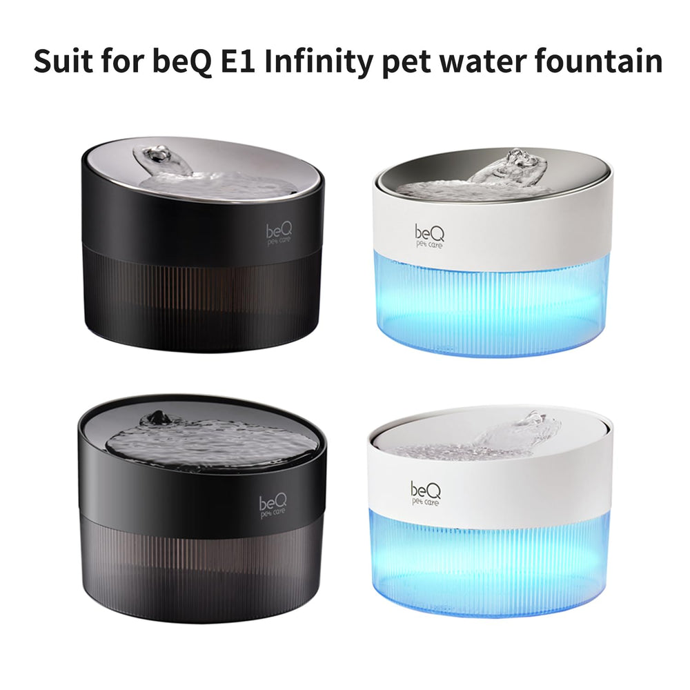 Lot BEQ de 12 filtres pour fontaine chat E1 Infinity, pratique pour six mois.