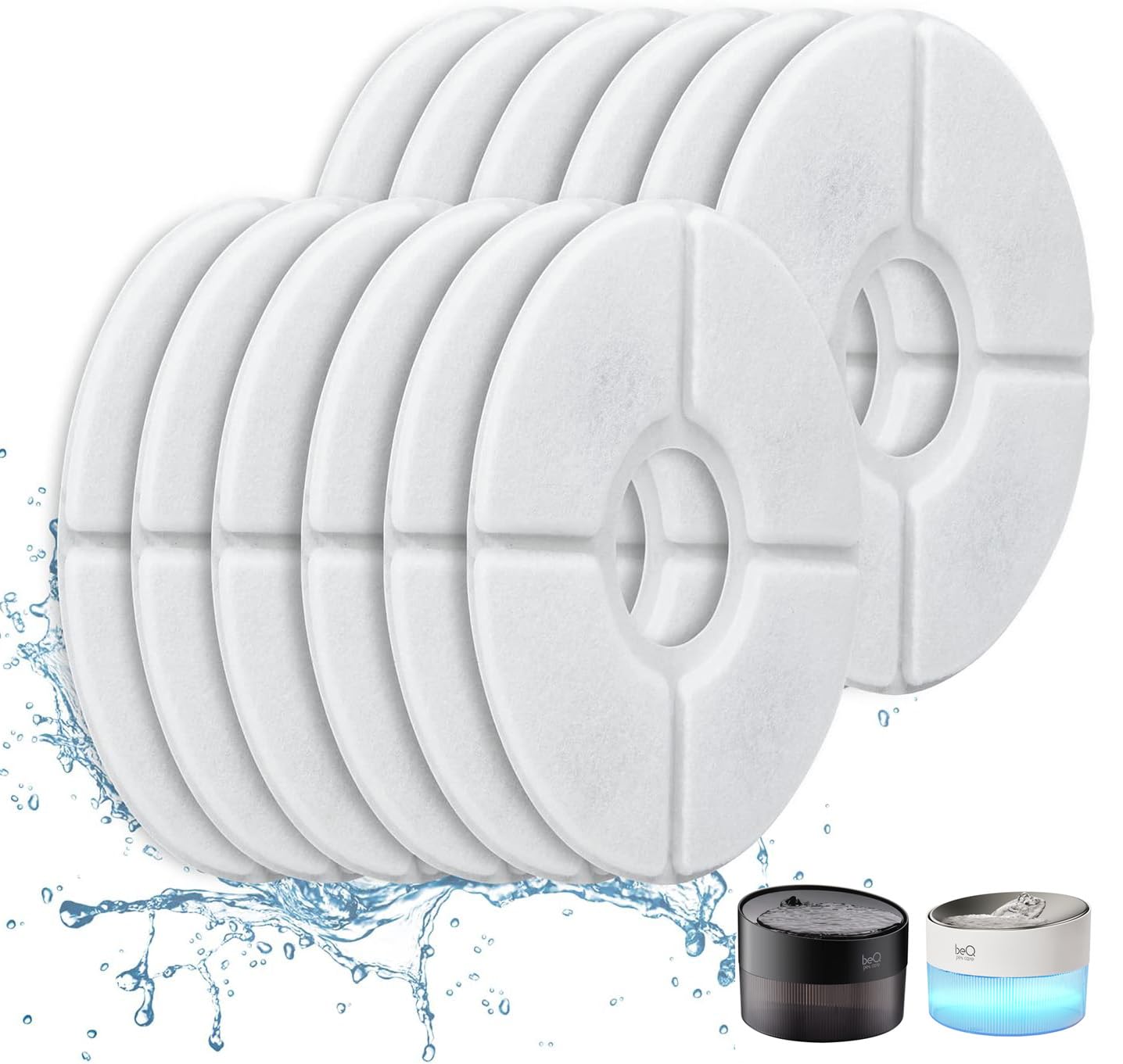 Filtre BEQ de remplacement pour fontaine chat E1 Infinity, améliore la propreté de l'eau.