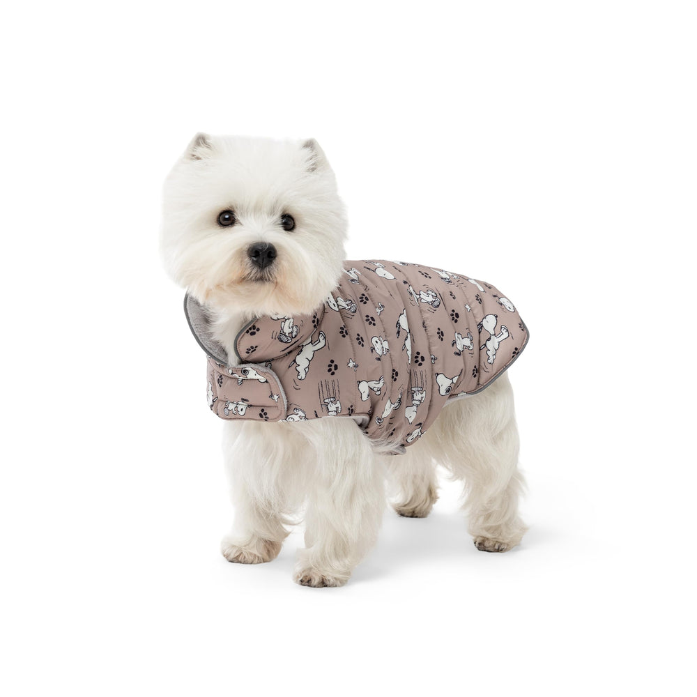 Manteau Berkshire Peanuts avec imprimé Snoopy, chaleur agréable pour sorties quotidiennes.