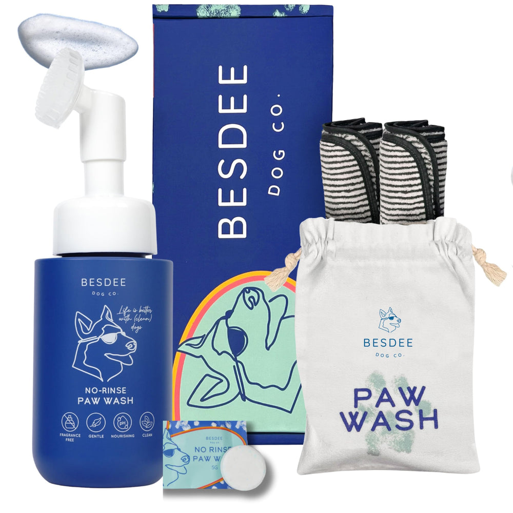 Besdee Dog Co nettoyeur-pattes bouteille avec mousse, nettoyage rapide