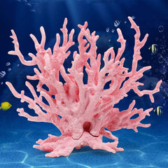 Besimple corail artificiel rose pour aquarium, décor durable et attrayant