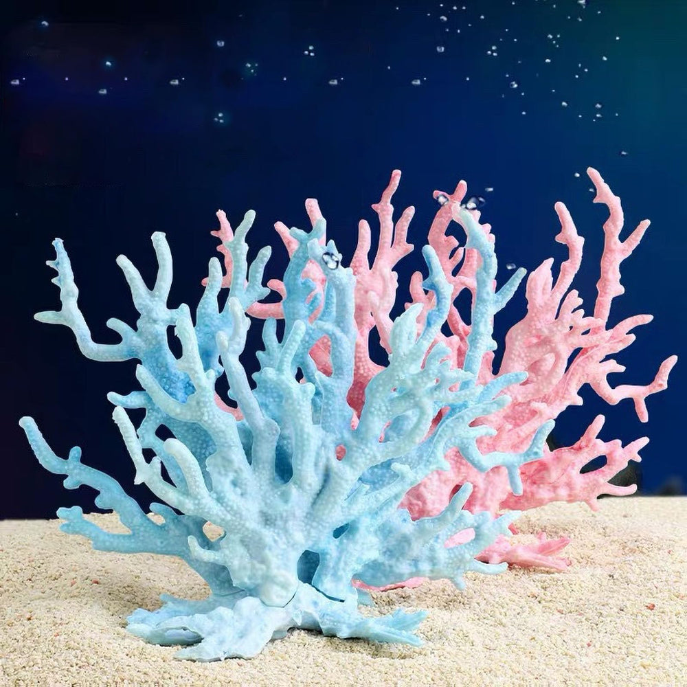 Ensemble décor Besimple corail artificiel rose pour paysage aquatique