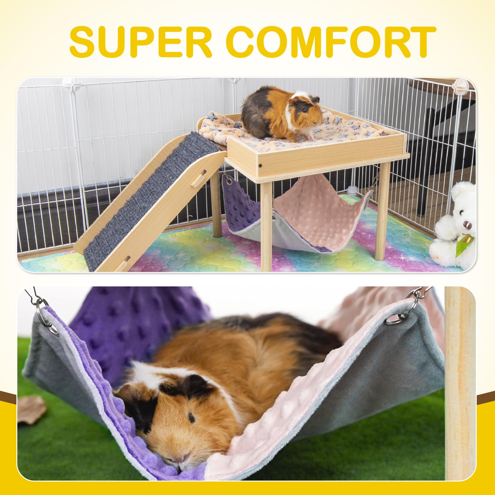 BESNEW hamac cobaye – hamac en tissu doux pour un repos confortable.