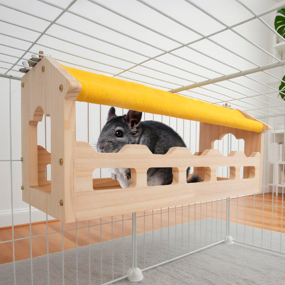 Plateformes en bois BESNEW pour petits animaux, faciles à assembler.