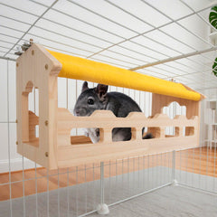 Plateformes en bois BESNEW pour petits animaux, faciles à assembler.