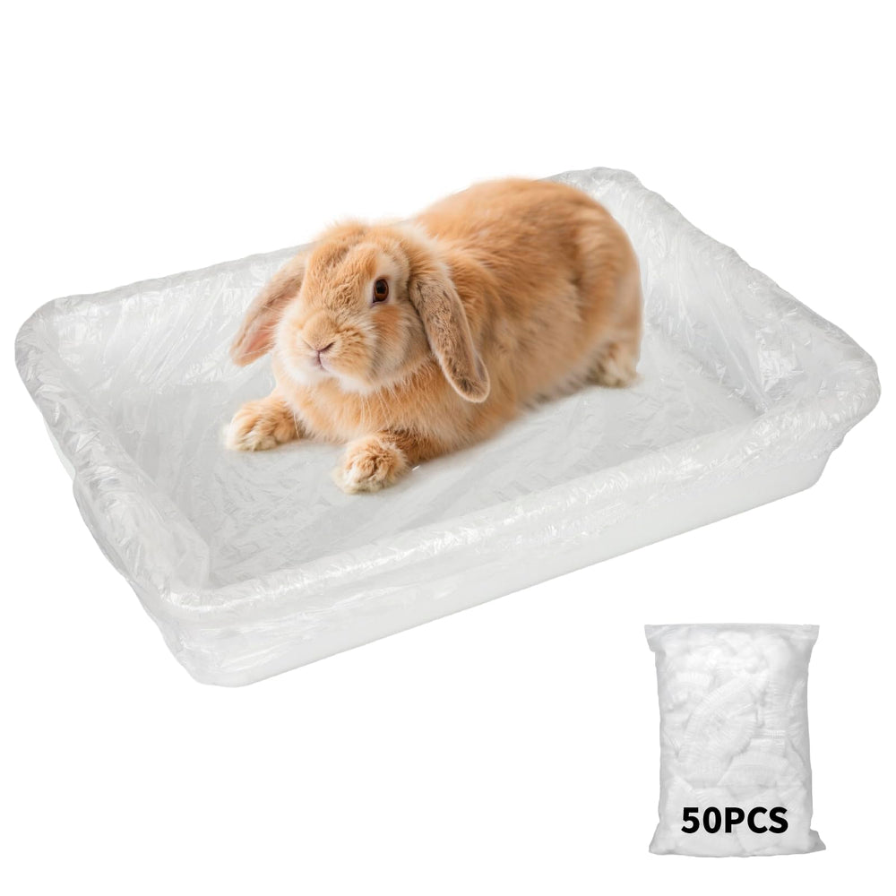 BESNEW sacs-litière pour cage lapin, ouverture élastique facilitant le remplacement