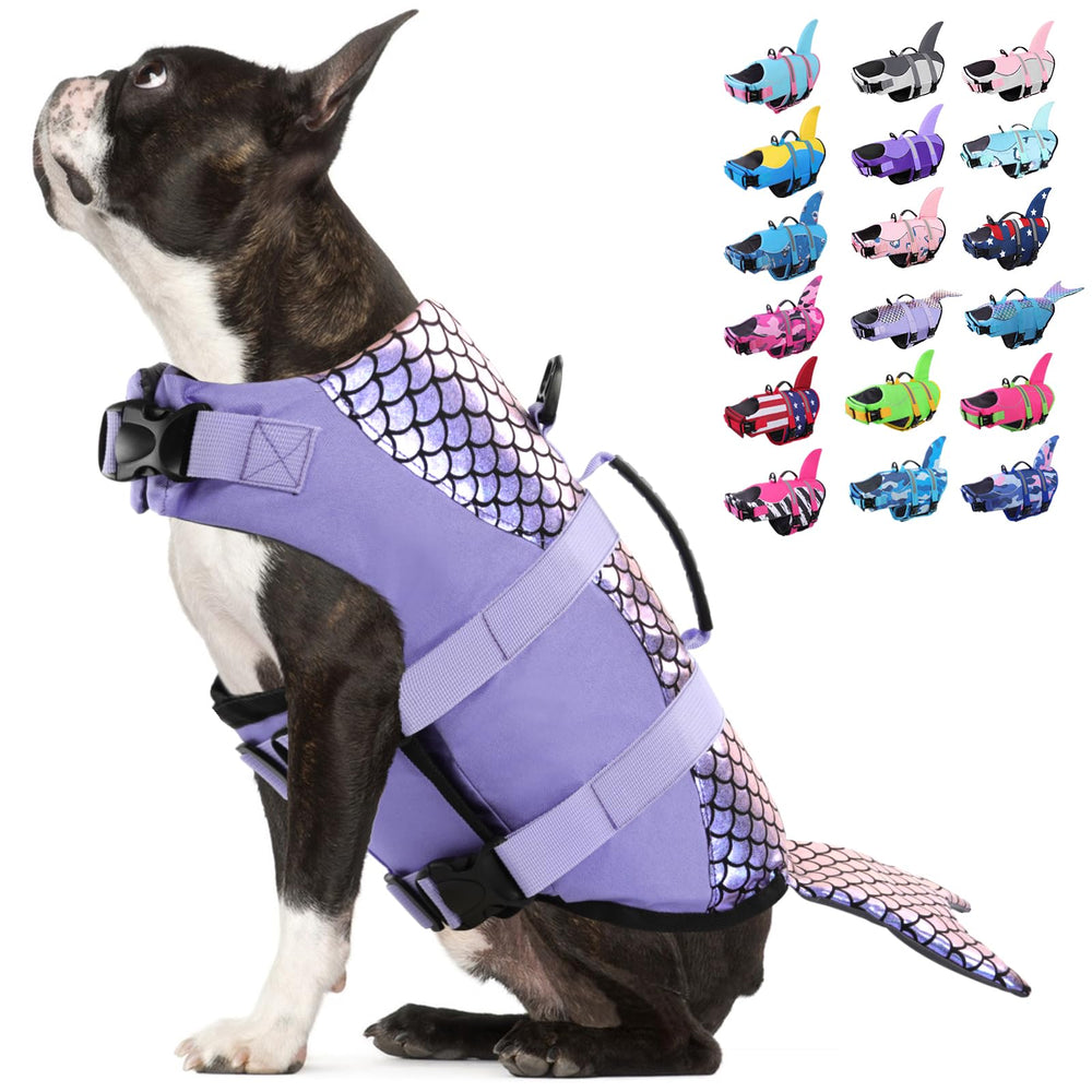 Veste-chien Bess Bridal sirene pourpre, nageur élégant et plus sûr lors des baignades.