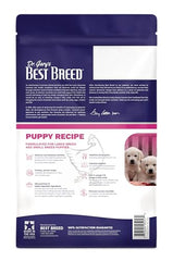 Gros plan sur les croquettes Best Breed destinées aux chiots