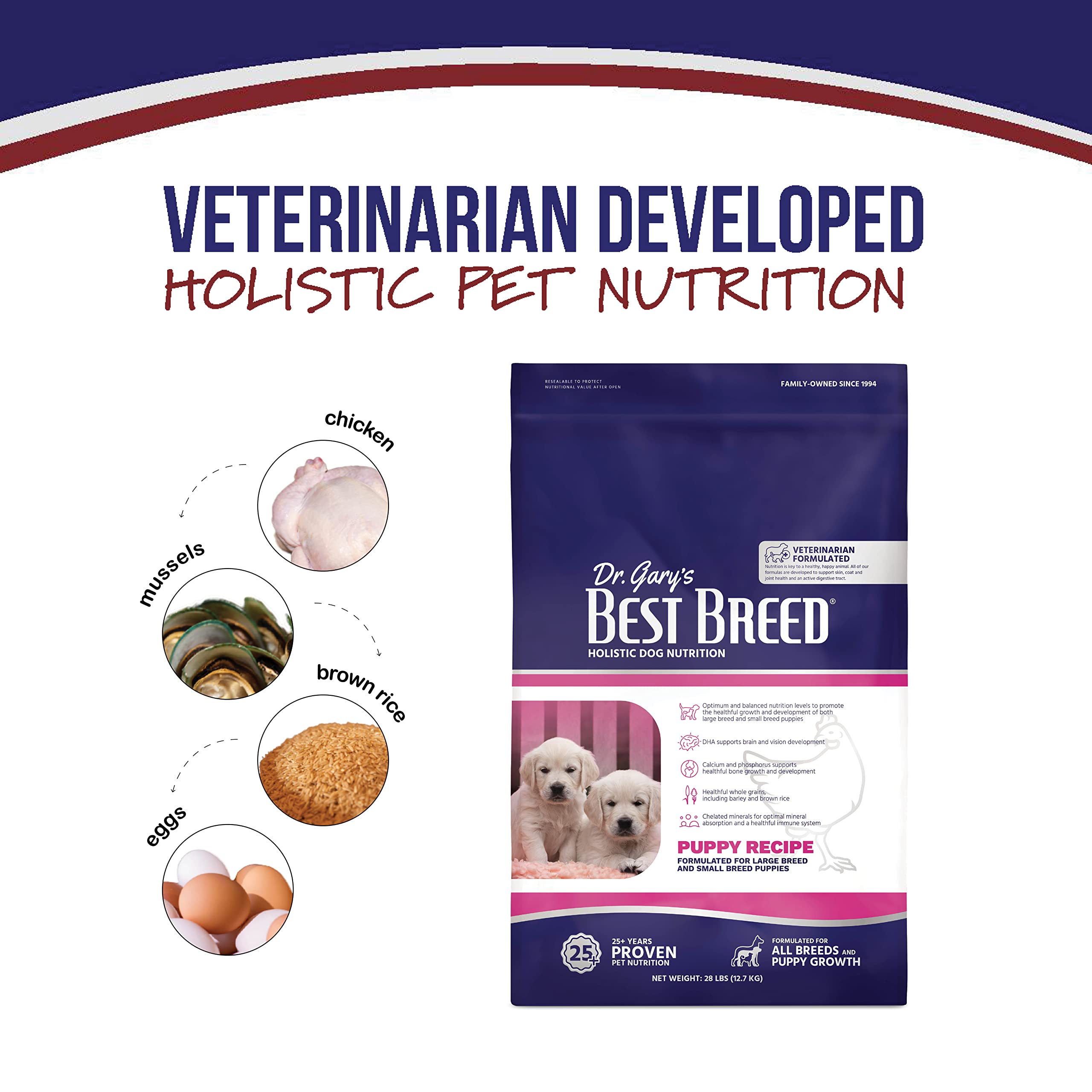 Best Breed Puppy Diet – DHA poisson favorise le développement cérébral et visuel