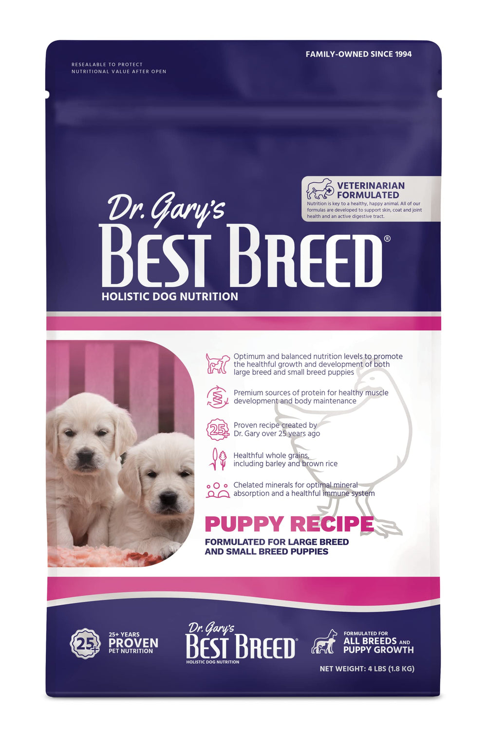 Best Breed Puppy Diet – emballage pratique pour chiots en croissance