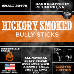 Best Bully Sticks avec arôme fumé Hickory pour attirer l’attention du chien.