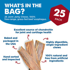 Texture des bandes Best Bully Sticks pour dentition et mastication prolongée