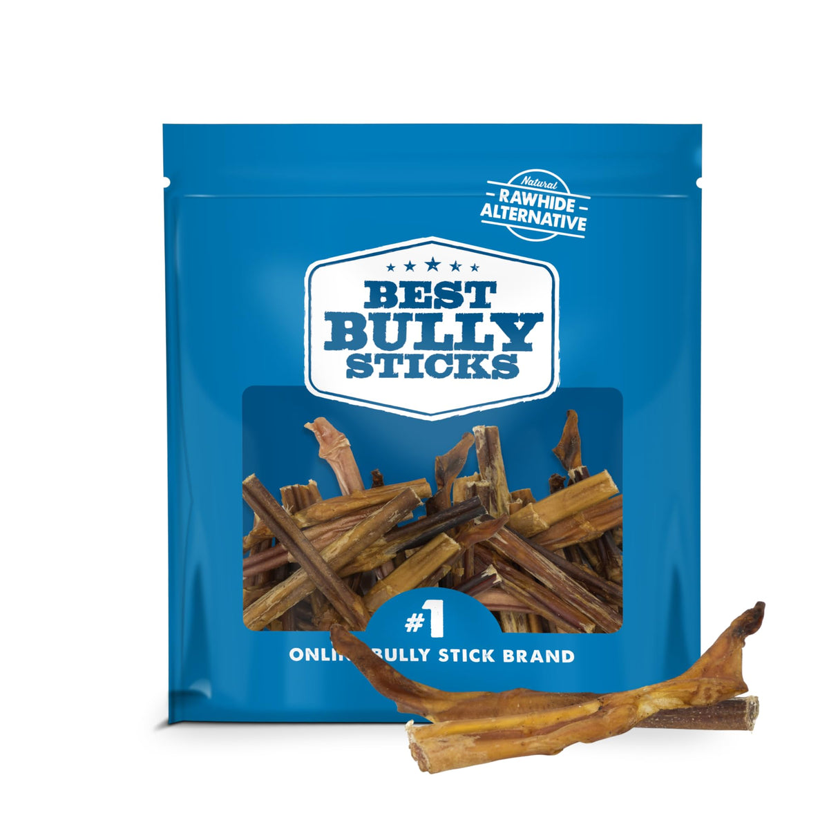 Best Bully Sticks bâton 4-8 pouces sans odeur, idéal pour petits chiens.
