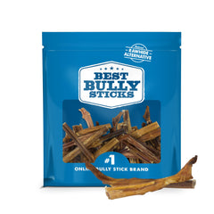 Best Bully Sticks bâton 4-8 pouces sans odeur, idéal pour petits chiens.
