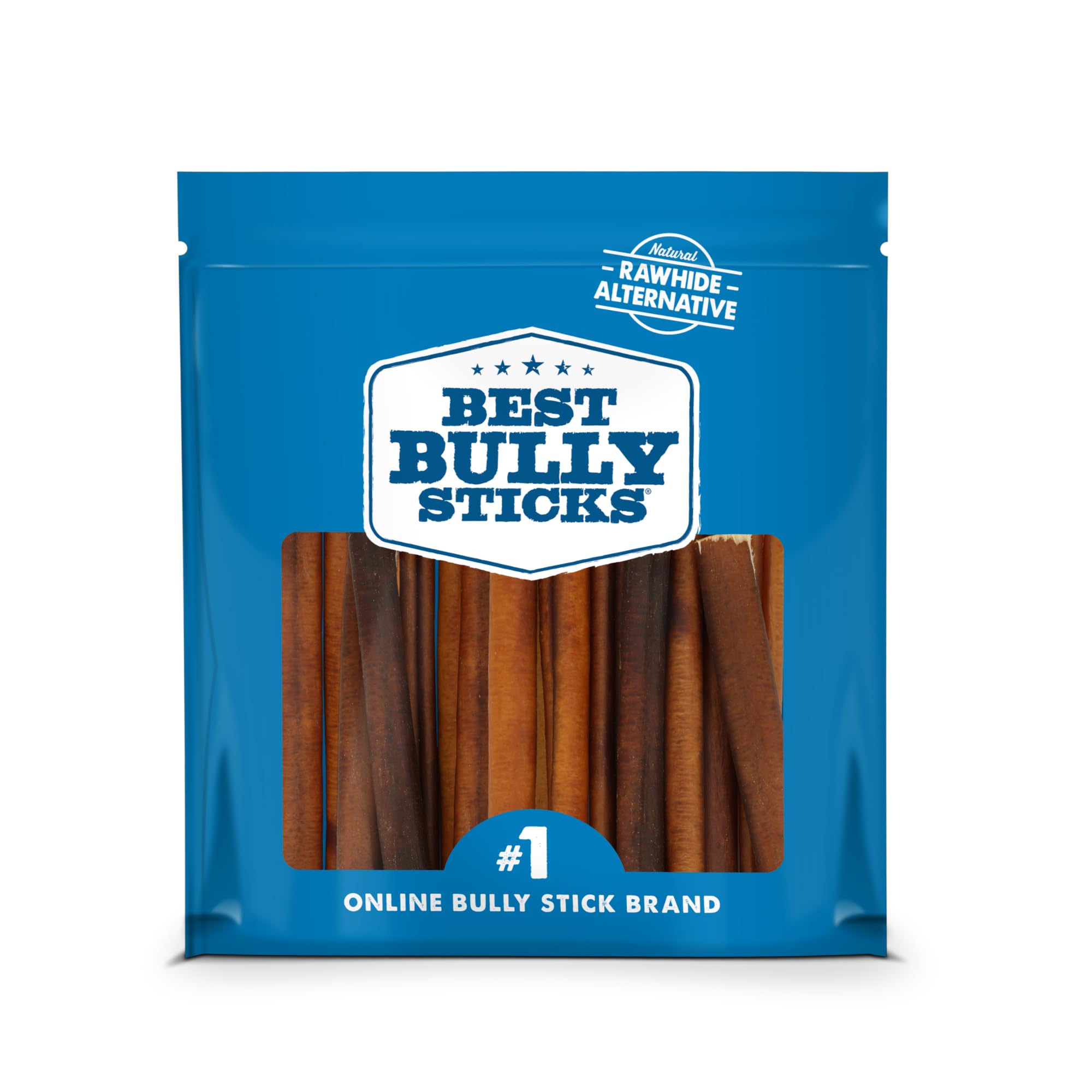 Best Bully Sticks – emballage du bâton 6 pouces pour chien, longue durée.