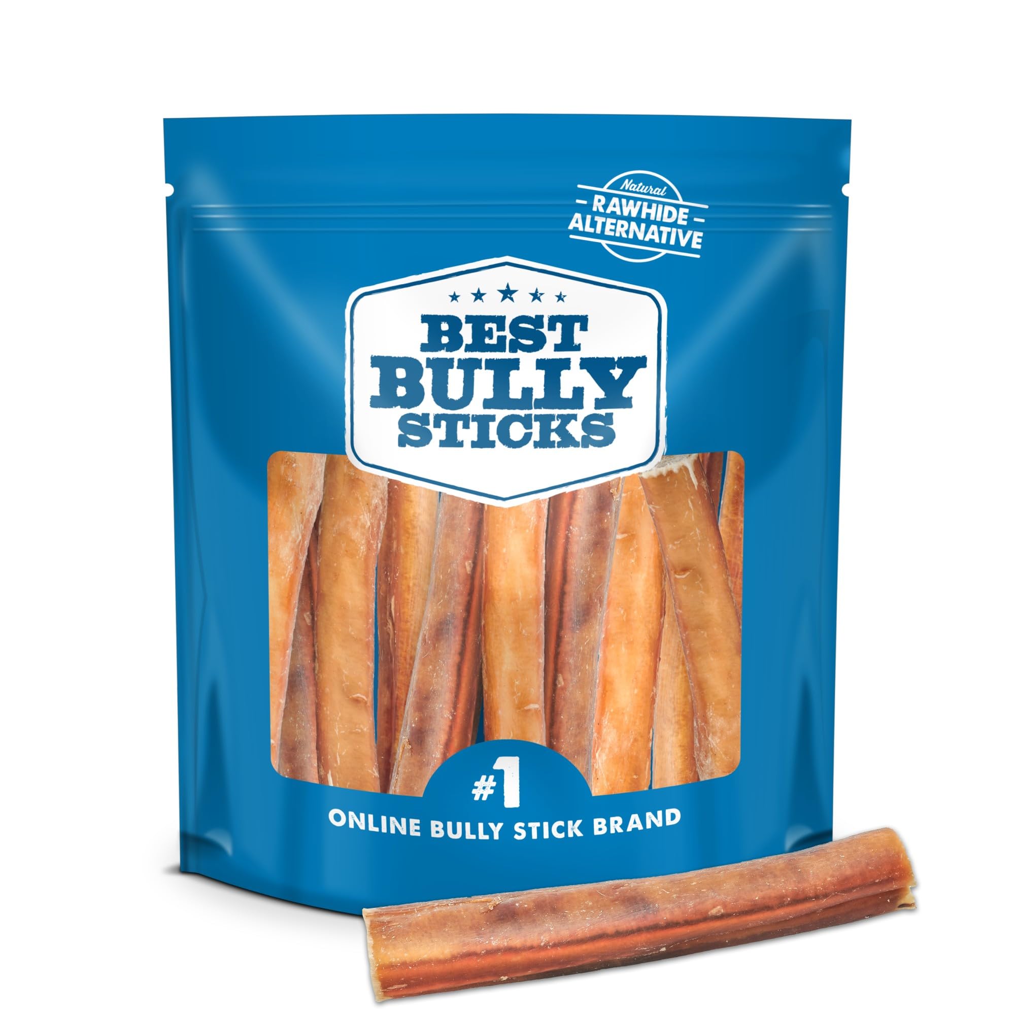Best Bully Sticks baton 6 pouces extra-large, friandise durable idéale pour grandes races et mâcheurs puissants.