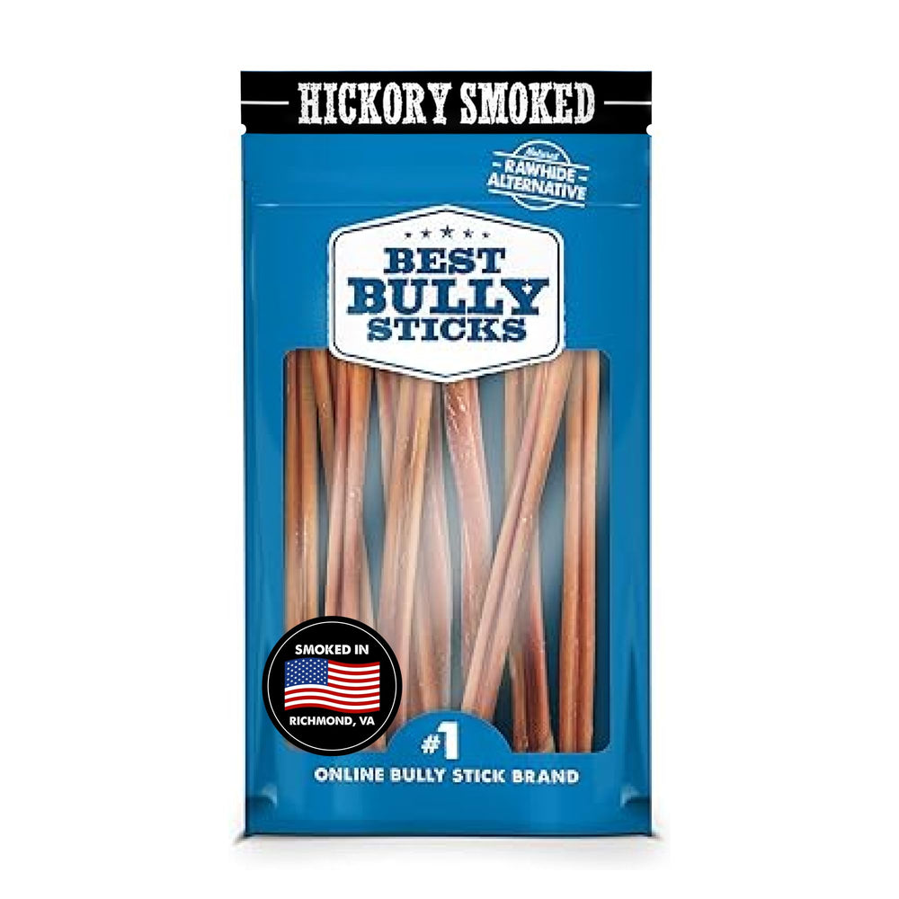Best Bully Sticks baton hickory-smoked 12 pouces – récompense savoureuse pour chien de grande taille.