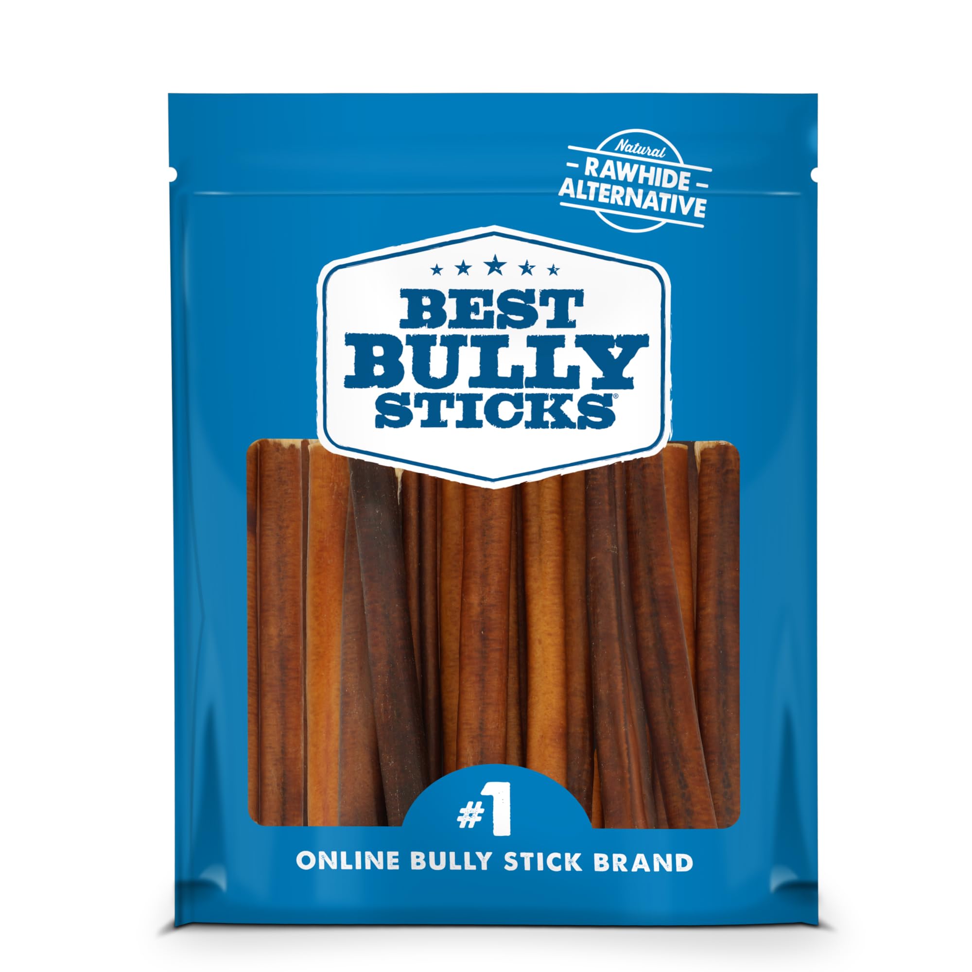 Best Bully Sticks: batonnet 6 pouces, friandise naturelle pour chiens actifs et satisfaits.