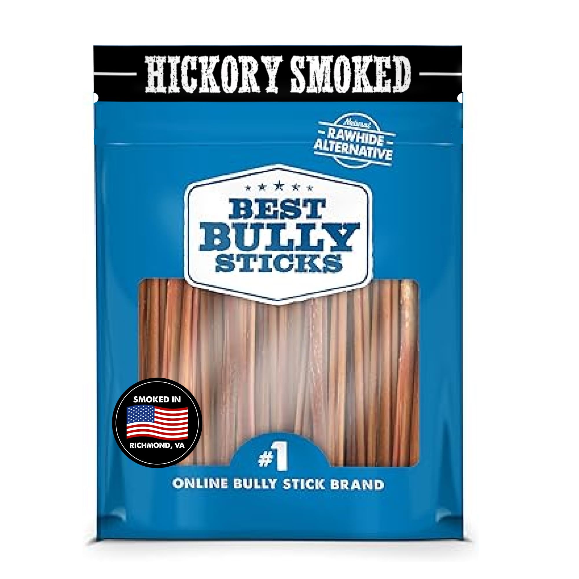 Best Bully Sticks emballage : pack de 20 bâtonnets, friandise naturelle pour chien