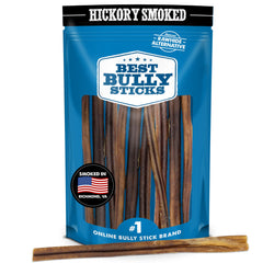 Best Bully Sticks bâtonnets boeuf fumé au hickory, texture épaisse pour mâcher durable
